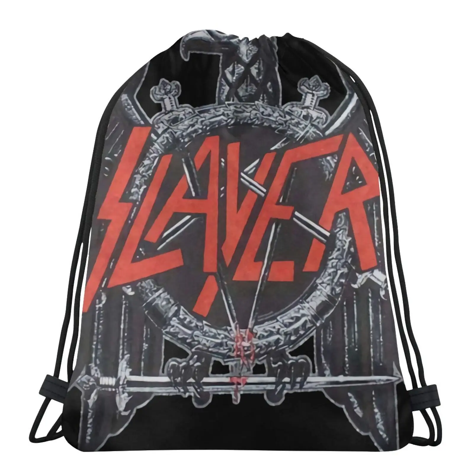 

Slayer Eagle Men's Backpack Drawstring Bags Shoe Backpack Custom Bag Name Pouch Cute Backpack Bag Skull Bag Backpack With Cord