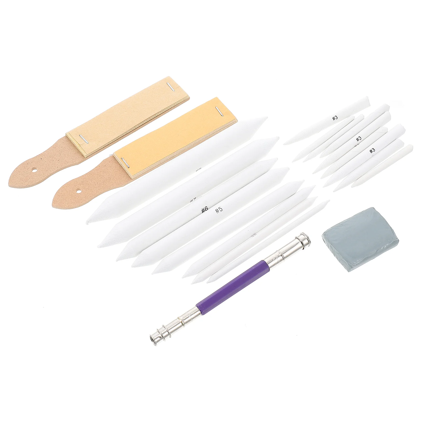 

1 Sets Sketch Tools Professional Easy to Use Practical Sandpaper Blending Paper Stump