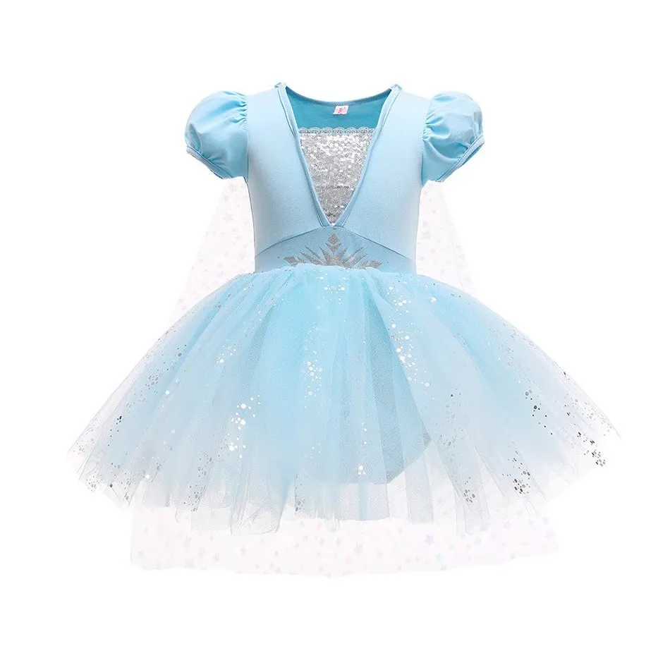 Baby Girl Ballet Dress Children Snow White Rapunzel Cinderella Elsa Anna Dress Kids Birthday Party Carnival Costume 3-10 Years
