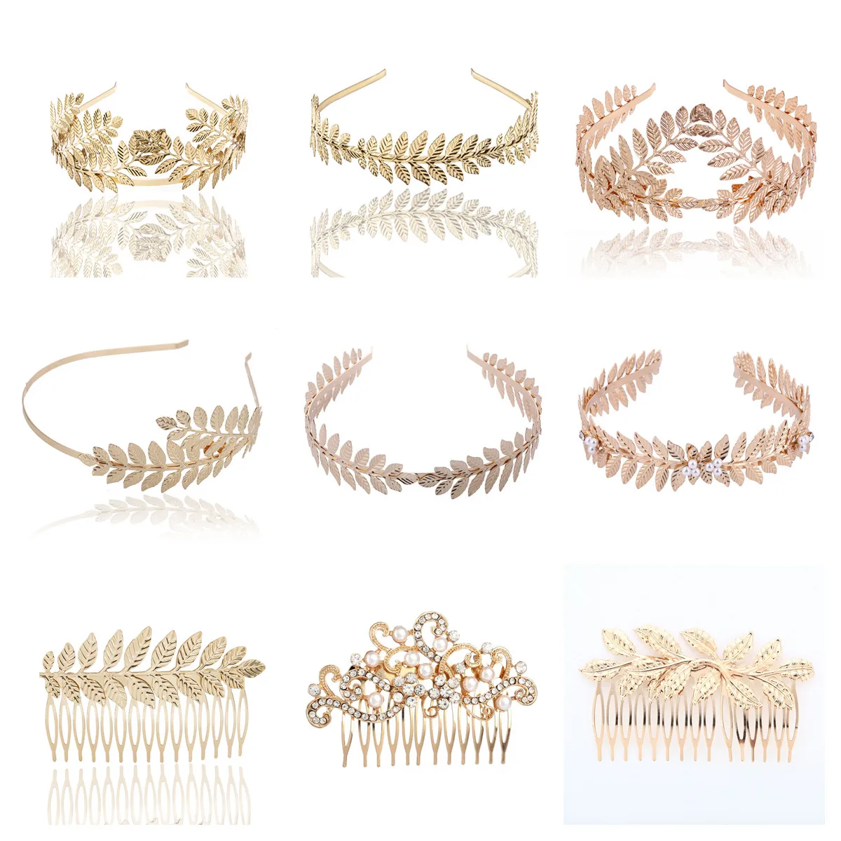 

Bridal Leaf Headband Bridal Gold Leaf Headdress Hair Accessories Crown Headband Wedding Banquet Jewelry Gifts Dropshipping