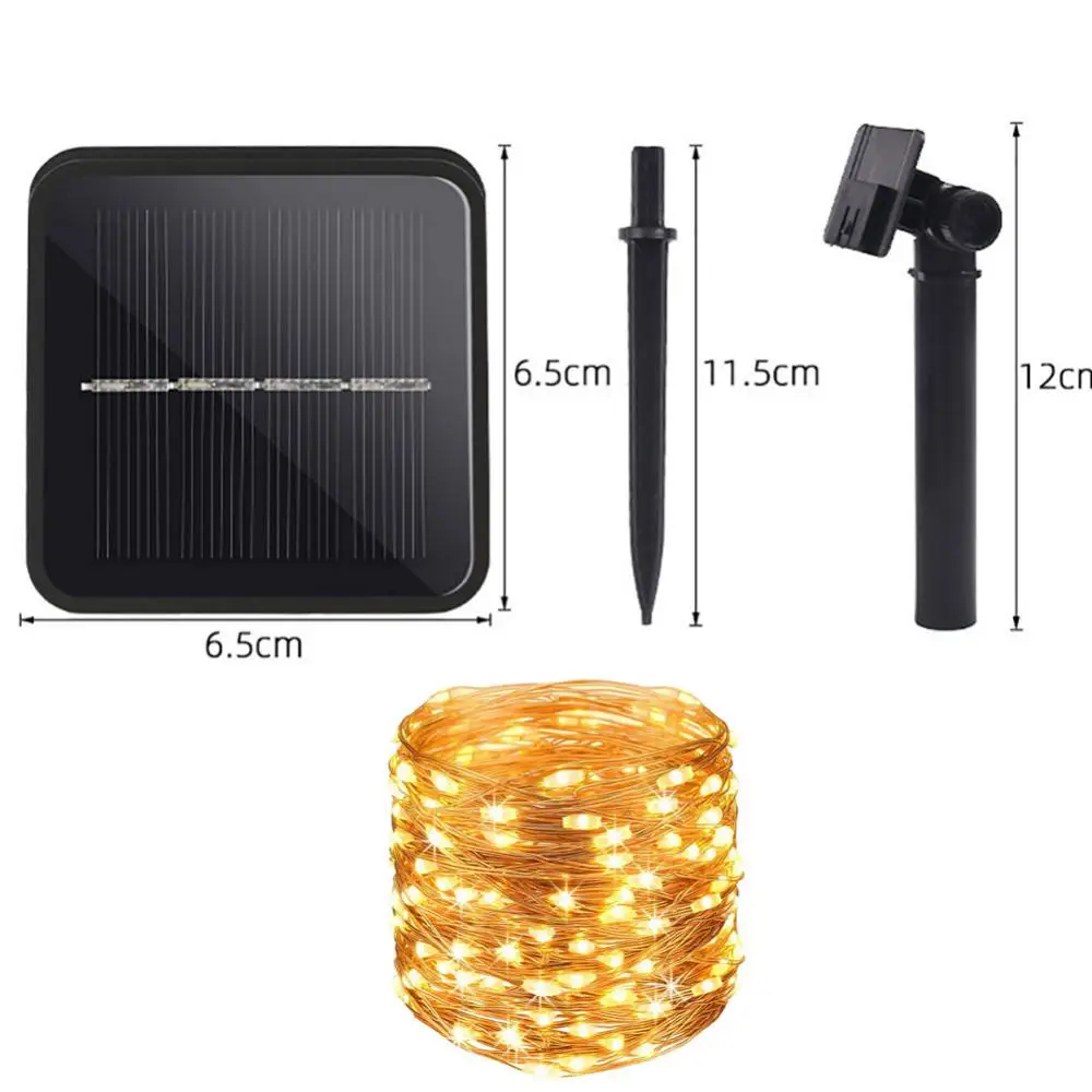 

LED Solar String Light 8 Modes Outdoor Waterproof Fairy Garland Lights Christmas Party Garden Solar Lamp Decor 5/10/12/20/24/30m