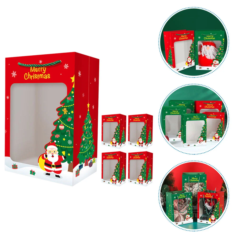 

Bagschristmas Gift Storage Holidayfavor Handheld Paper Party Purple Treat Holders Clear Flower Bouquet Floral Packing Wrap