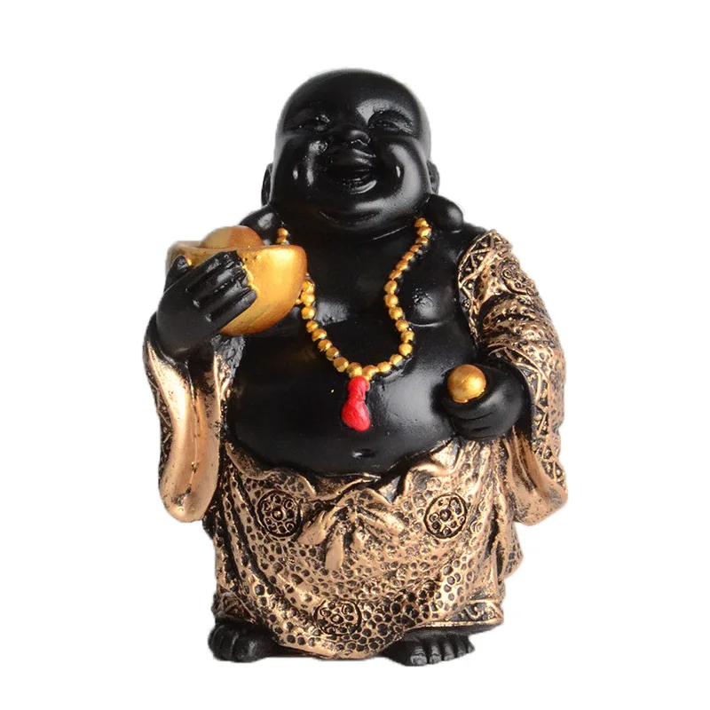 

Smiley Maitreya Statue, Resin modernArt Sculpture Crafts, Home Fortuna Buddha Statue Feng Shui Decoration free delivery