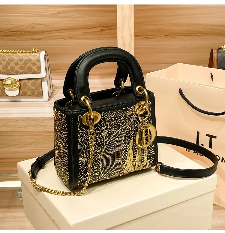 2023 new high quality heavy industry Princess Dai bag designer fashion trend handbag women's bag