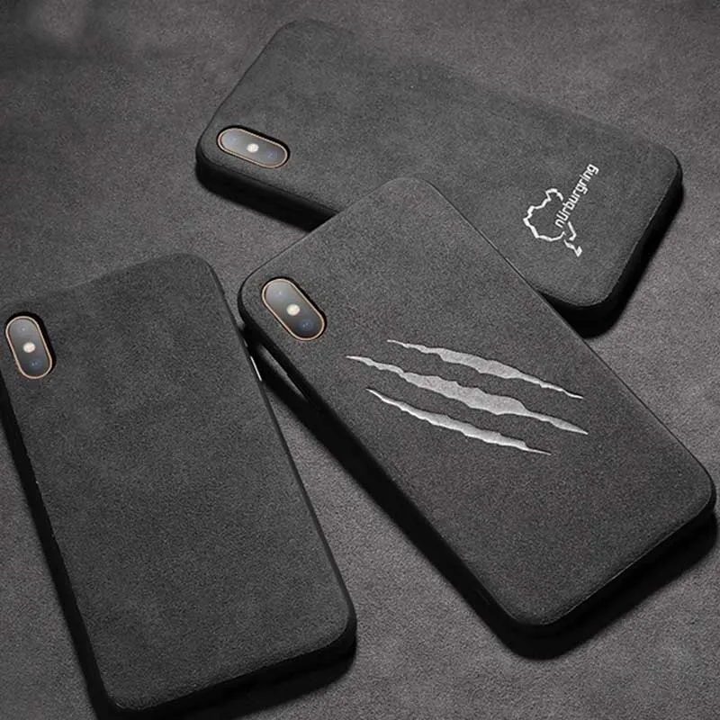 

Luxury Nurburgring Sport Car Case for iPhone 13 12 Mini 11 Pro Max Xs XR 7 8 6s Plus Coque Silicon Brand GTR Leather Phone Cover
