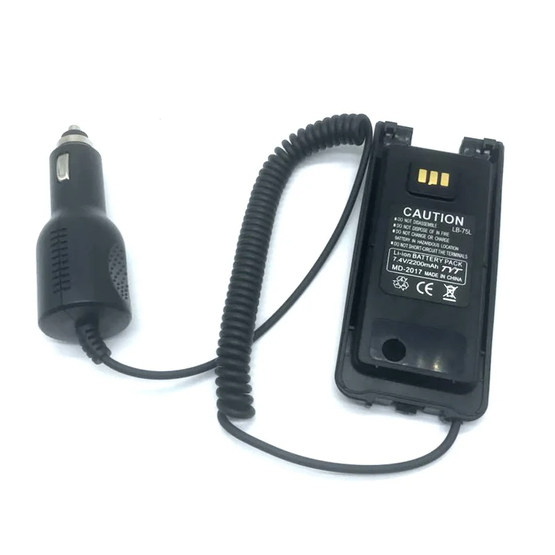 Original TYT Walkie Talkie 12V-24V Battery Eliminator Car Charger For TYT MD-2017 MD2017 RT82 DMR Digital Ham Radio Accessories