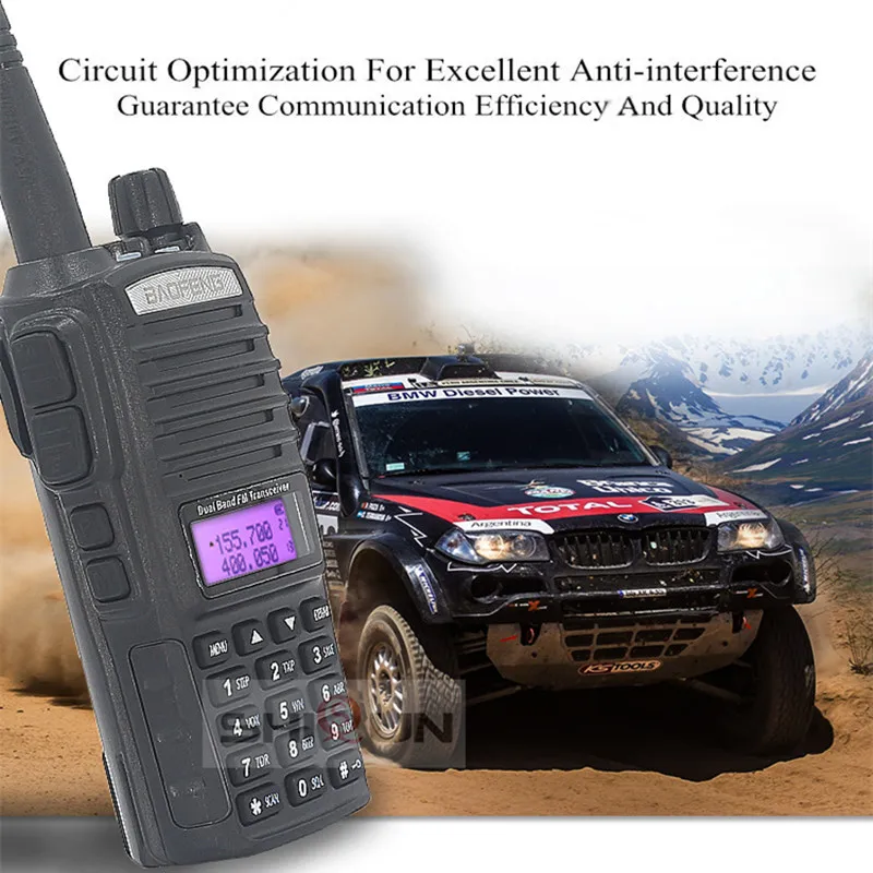 2PCS Walkie Talkie Baofeng UV-82 8W 10 KM Ham radio Dual VHF UHF Portable UV82 Amador Walky Talky Boafeng UV 82 UV-5R 9R UV-16