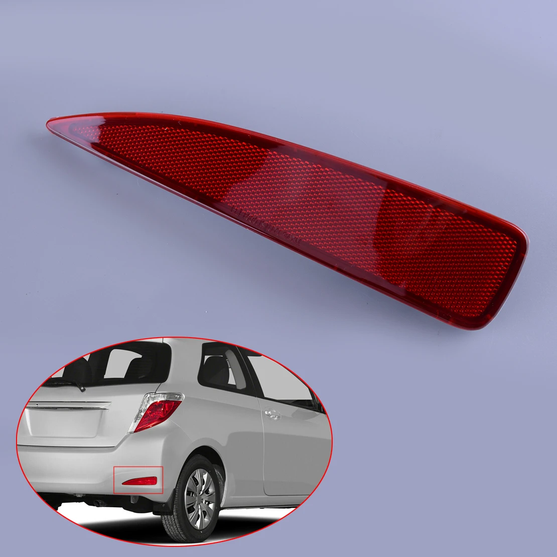 

52163-52100 TO1185103 Car Rear Bumper Right Reflector Light Lamp Housing Cover Fit For Toyota Yaris Base PREMIUM CE L LE 2012