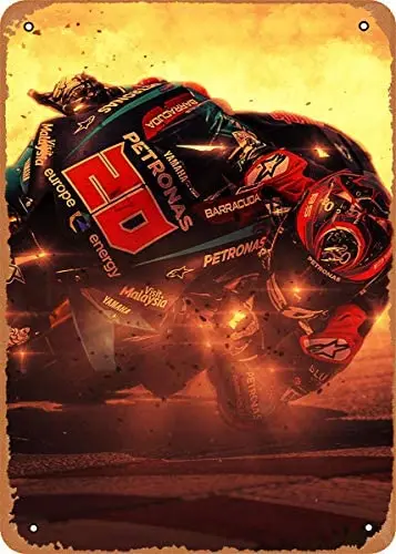 

Vintage Look Metal Sign Sport Fabio Quartararo 8"X12" Tin Plate Wall Decor
