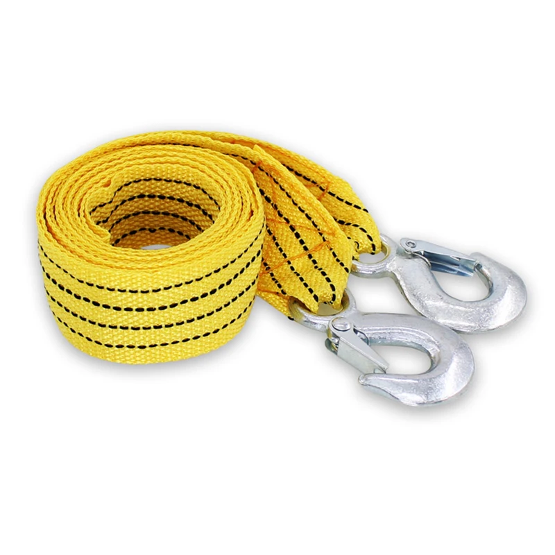 1 Stuks 4 м авто Sleepkabel Zware 3 тонны Aanhangwagen Touw Slepen Trekkabel Riem Haken Van Weg Herstel автоаксессуары