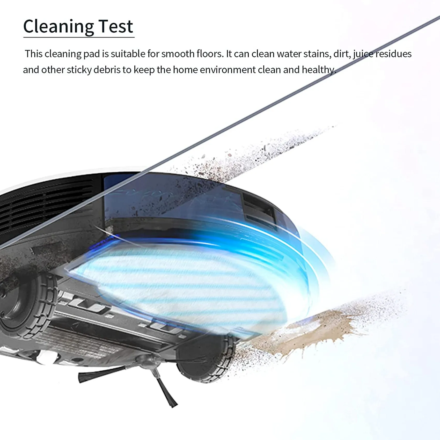 Фото FLYY-240 шт. сменные насадки из микрофибры для роботов-пылесосов ECOVACS DEEBOT OZMO T8 T9 AIVI, моющиеся салфетки для уборки №2