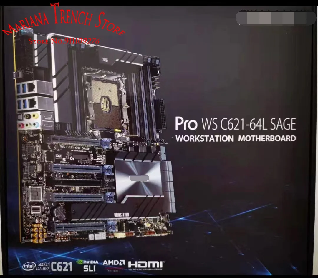 

Pro WS C621-64L SAGE for ASUS Motherboard LGA3647 1st/2nd Gen Xeon Scalable Processor Family Xeon W-3200 Processor
