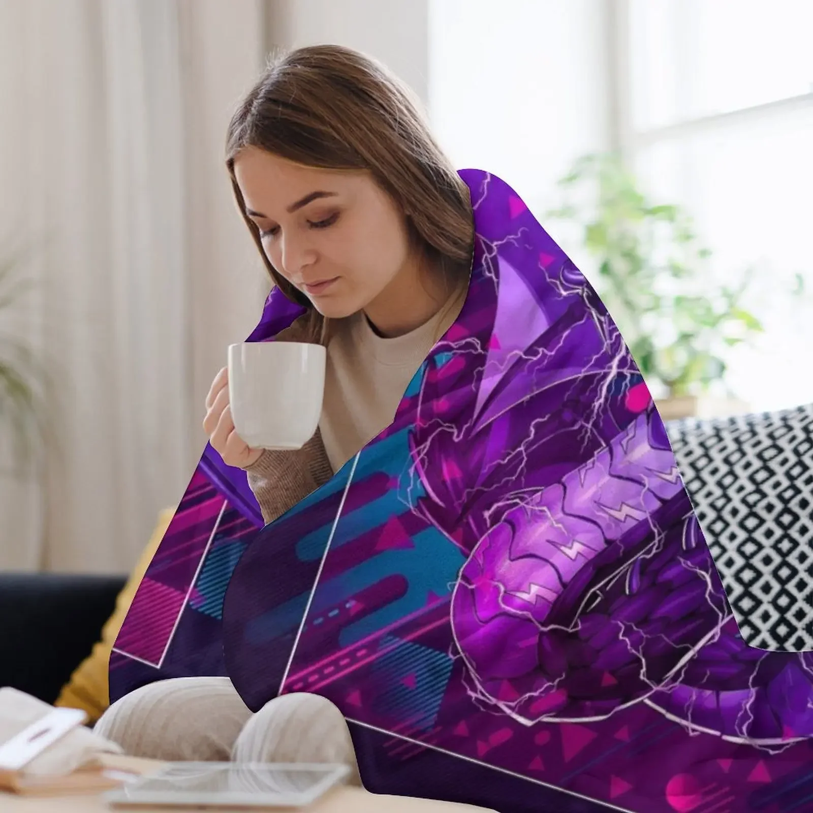 Thunder Dragon Colossus *Современный графический дизайн * Плед Красивые летние постельные