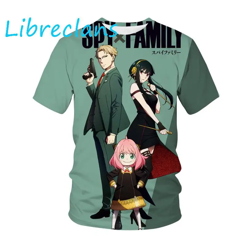 

Summer Fashion Kawaii Anime Spy x Family 3D T Shirt Kids Casual O-Neck T-shirt Boy Girl Unisex Clothes Oversized Tshirt Tops