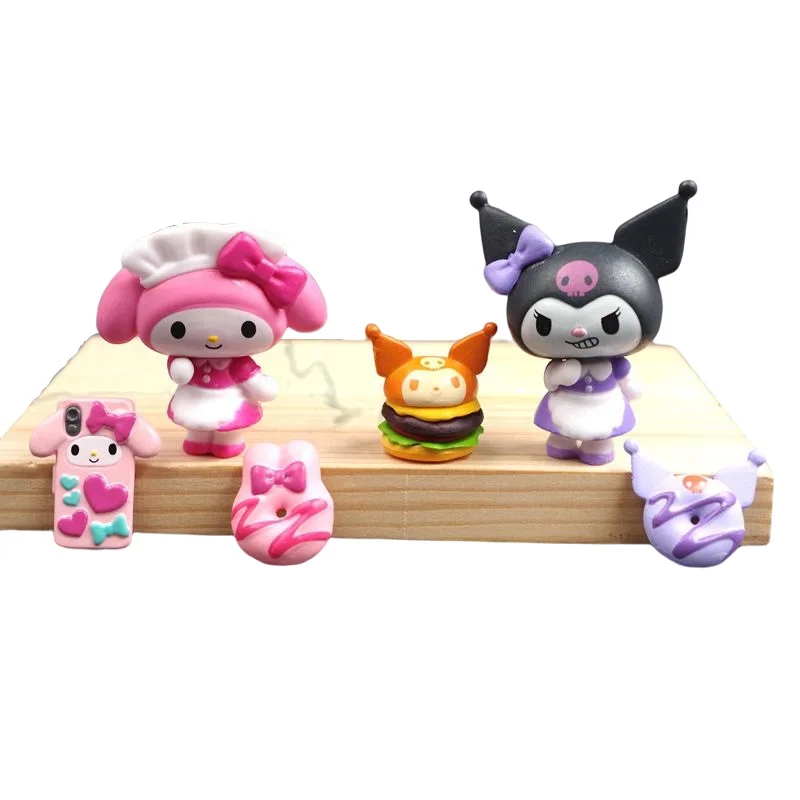 

Kuromi Doll Kawaii Anime Sanrio My Melody Cute Cartoon Character Girly Heart Personality Desktop Ornaments Toy for Girls