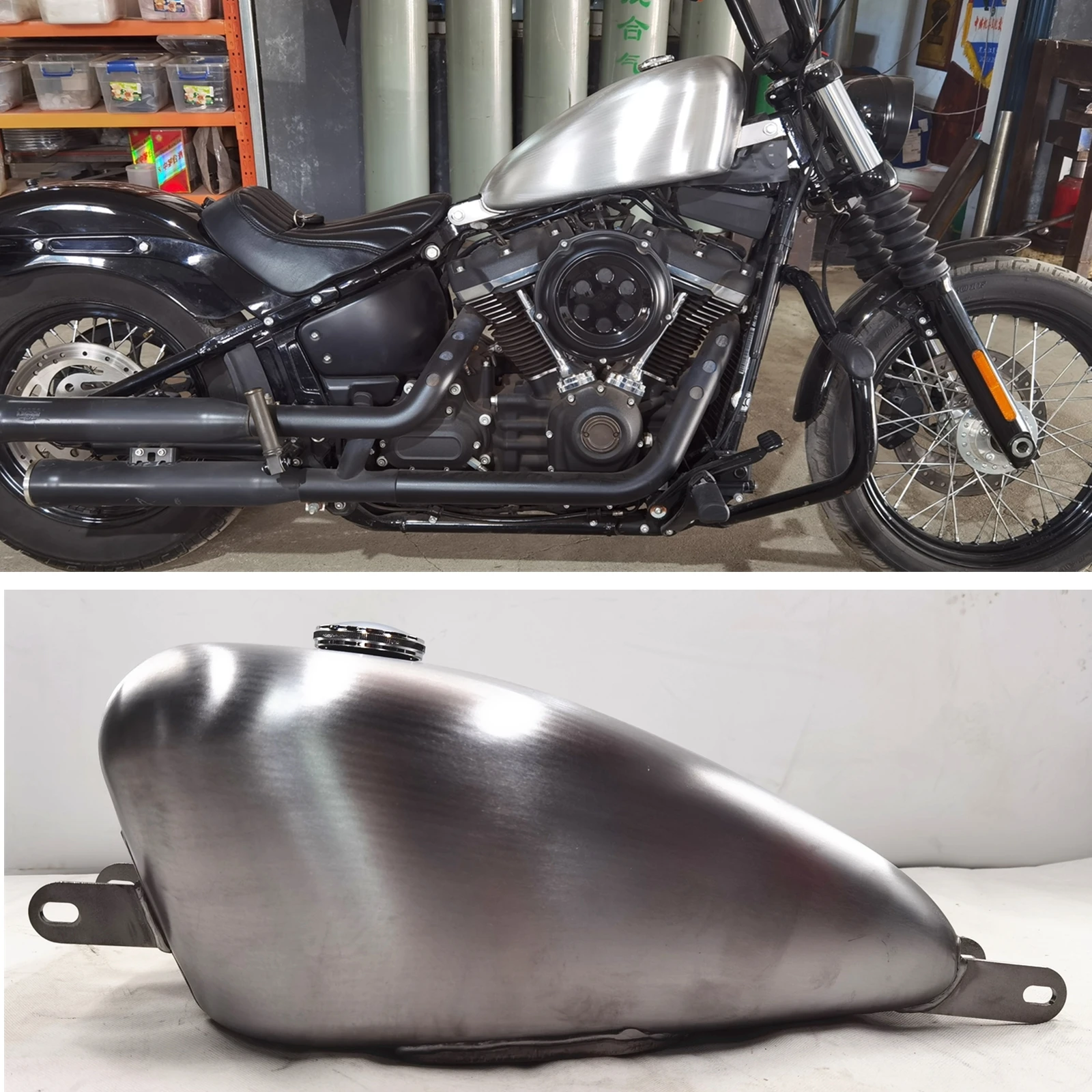 

11L Motorcycle Petrol Gas Fuel Tank For Harley Softail StreetBob M8 2018-2022