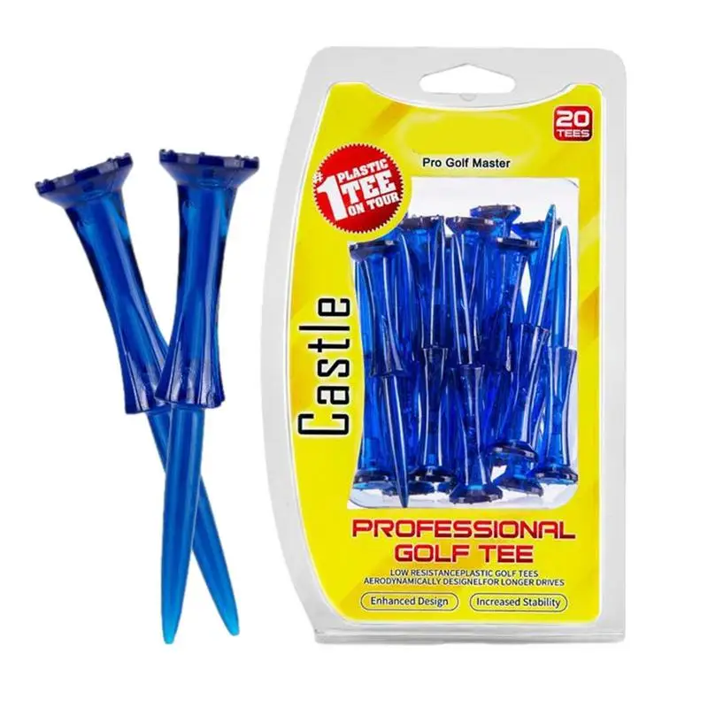 

Long Golf Tees Golf Practice Tees 8 Prongs 20pcs Court Training Golfing Tees For Outdoor Golf Different Competitions