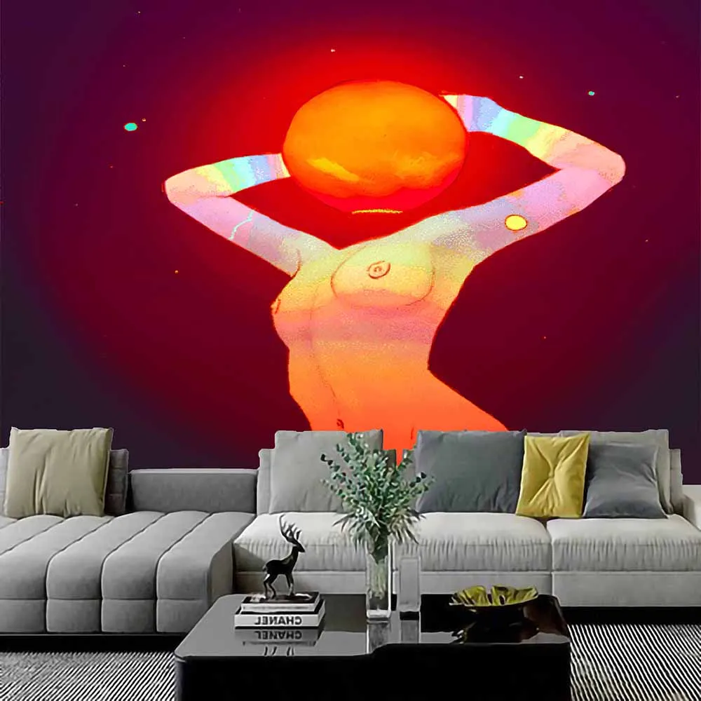 

Nude Home Decor tapestry Mandala Witchcraft Hippie Banner Flag Wall Art Boho decor Wall Hanging Painting Poster Wall Chart Mural