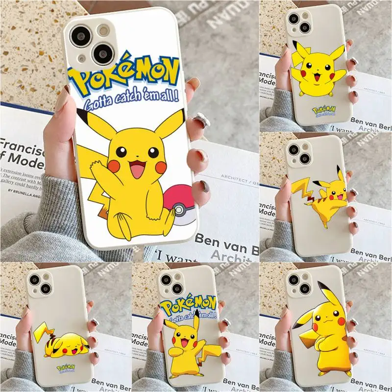 

Cute Pokemon Pikachu Phone Case For Iphone 7 8 Plus X Xr Xs 11 12 13 Se2020 Mini Mobile Iphones 14 Pro Max Case