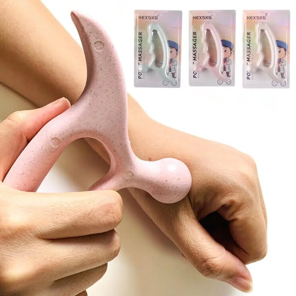 

T-shaped Point Massager Reflexology Acupuncture Stick Pain Relief Press Trigger Foot Full Body Deep Tissue Massage Relaxtion