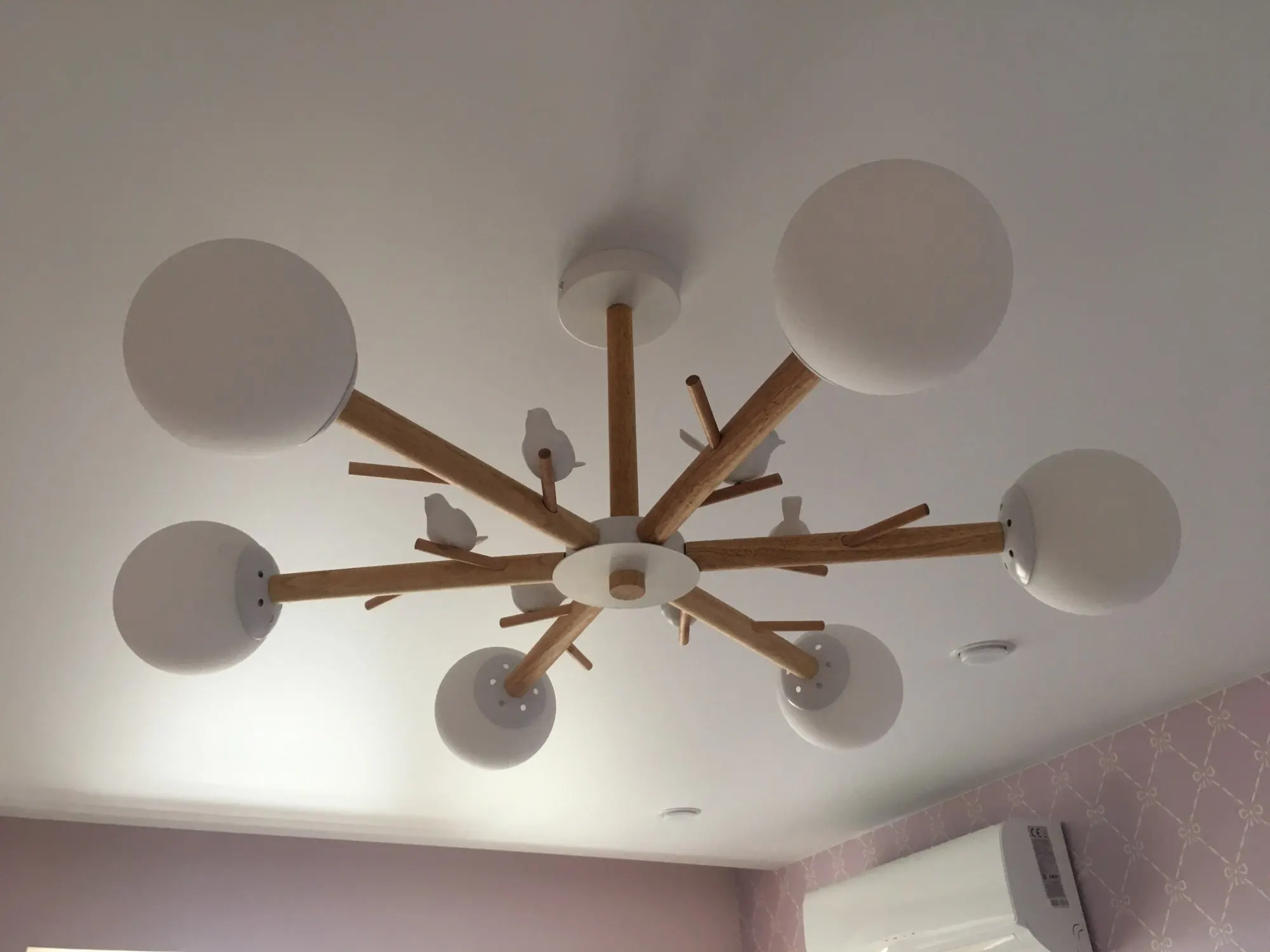 Продажа Скандинавская люстра, светодиодная стеклянная лампа для гостиной, спальни, кухни, декоративная птица, современные плафоновые лампы