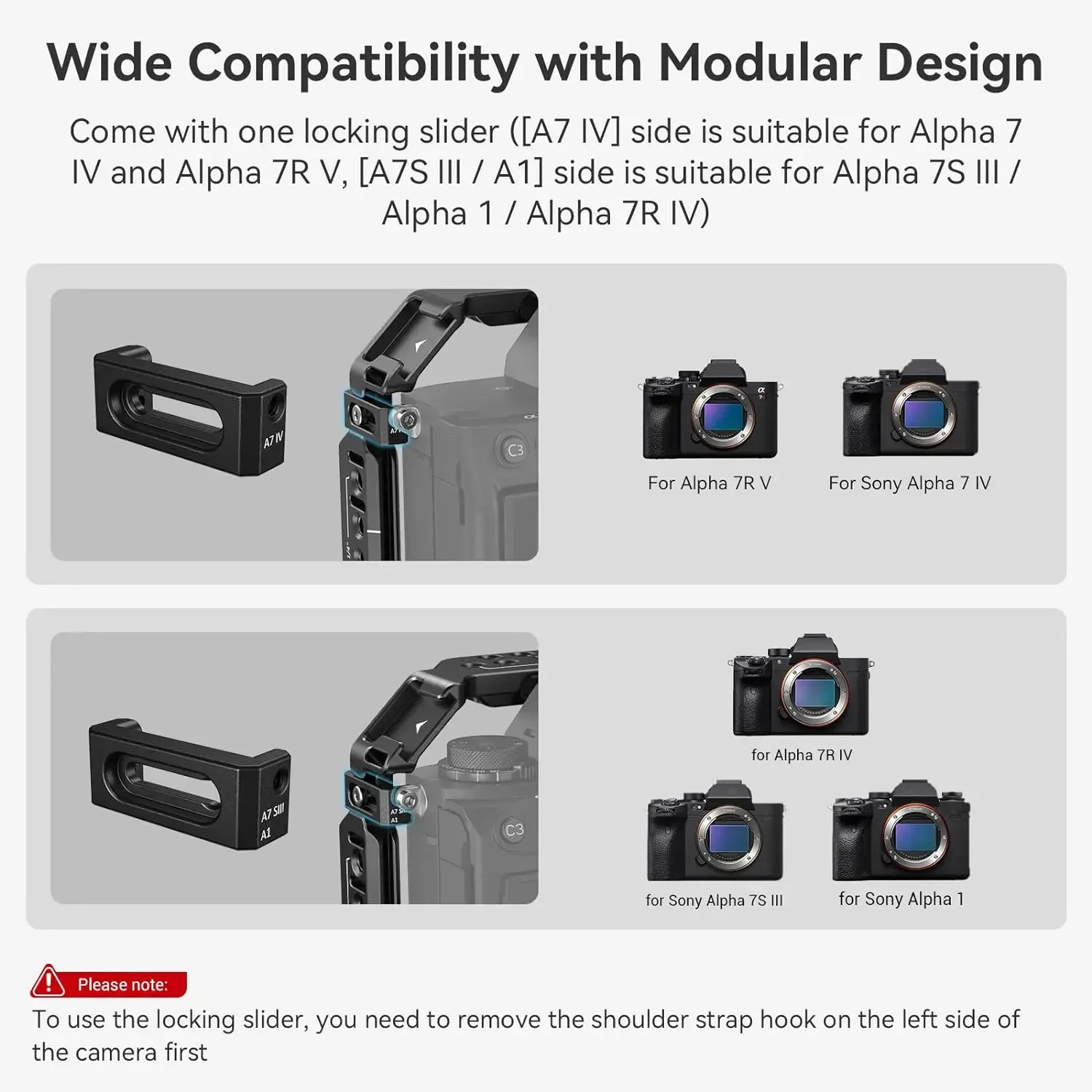 Фото В наличии: Кейдж SmallRig для A7R V / A7 IV / A7S III с верхней рукояткой, боковой рукояткой и зажимом для кабеля, расширенный комплект -3669C №1