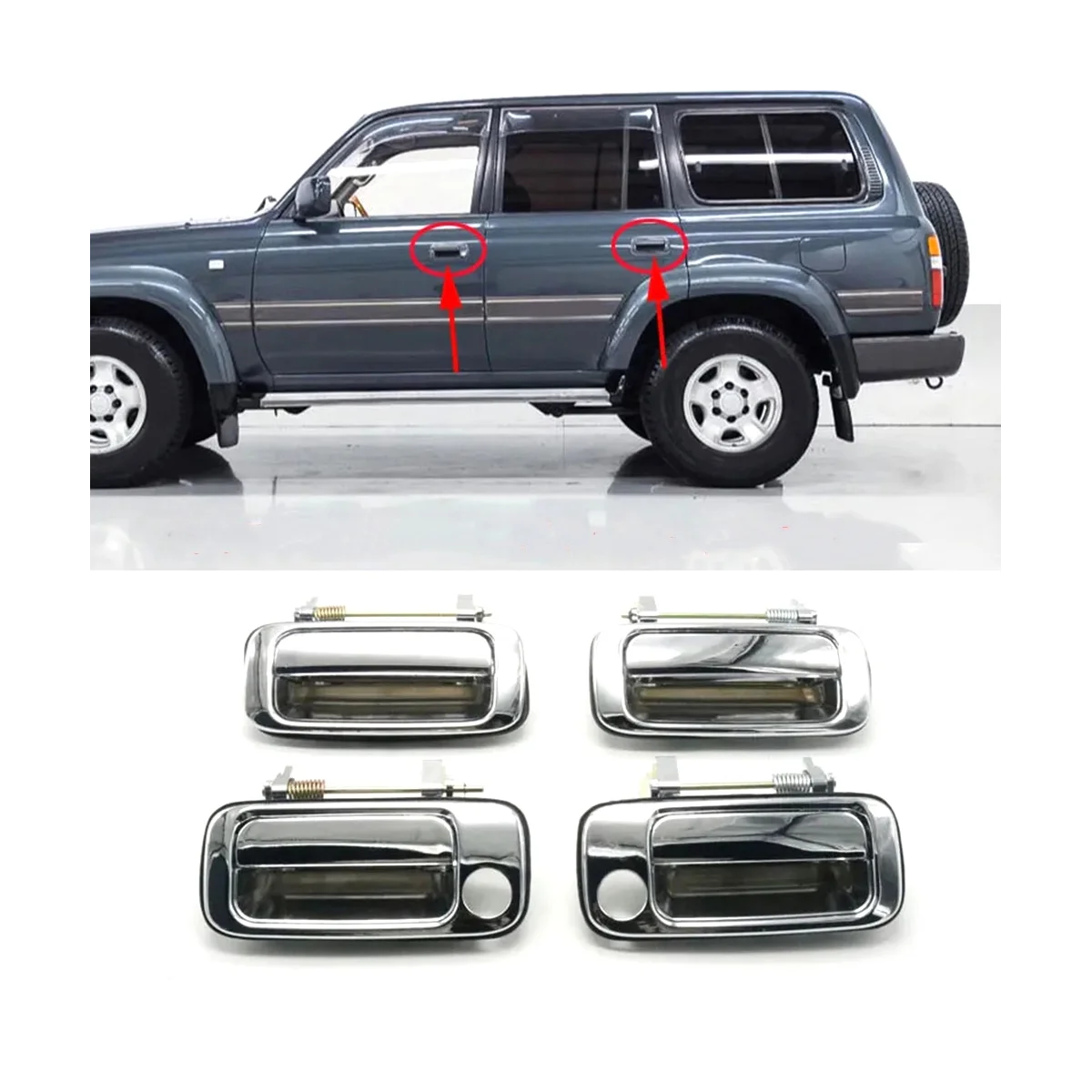

Car Front Right Exterior Outside Door Handle 69220-60010 for Toyota Land Cruiser 80 LC80 FZJ80 4500 1991-1997