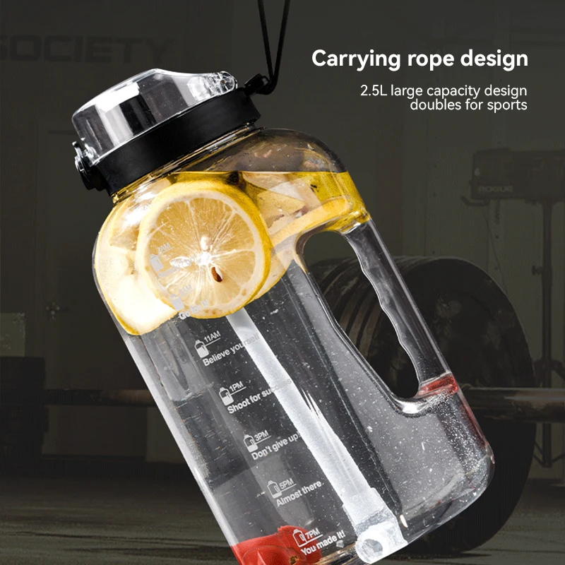 

Портативная пластиковая бутылка для воды л, большая емкость, спортивный чайник для питья в тренажерном зале, уличная чашка для пикника, кемп...