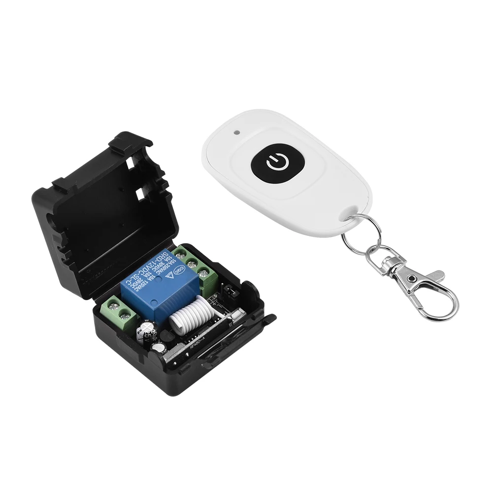 

DC 12V Single Channel Relay Module RF Wireless Switch Receiver Remote Control Transmitter