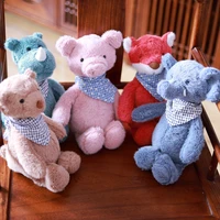 35cm hot sale cute forest animal scarf series doll plush toy children play house doll surprise gift home decoration kids toys