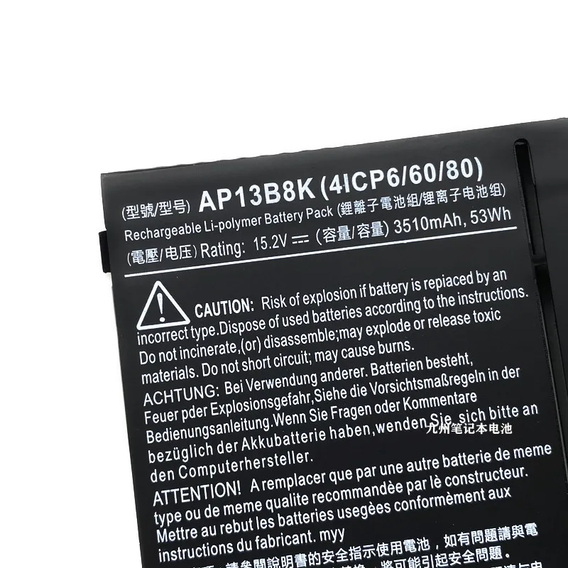 Новый аккумулятор для ноутбука AP13B8K Acer Aspire V5 R7 V5-573G V5-572G V5-552G V5-472G V5-473G M5-583P V5-572P R7-571 15