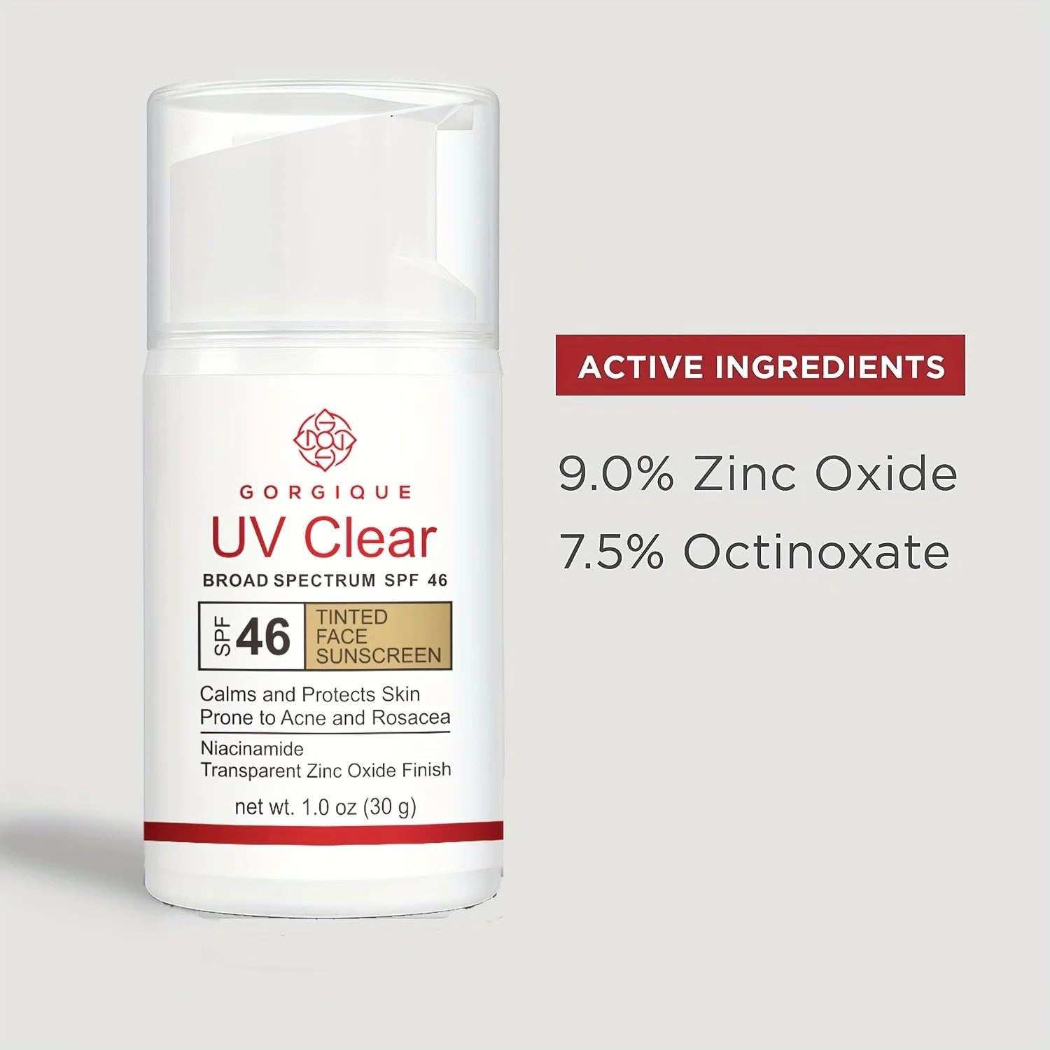 Затемненный солнцезащитный крем для лица с защитой от УФ-лучей Spf 46 безмасляный