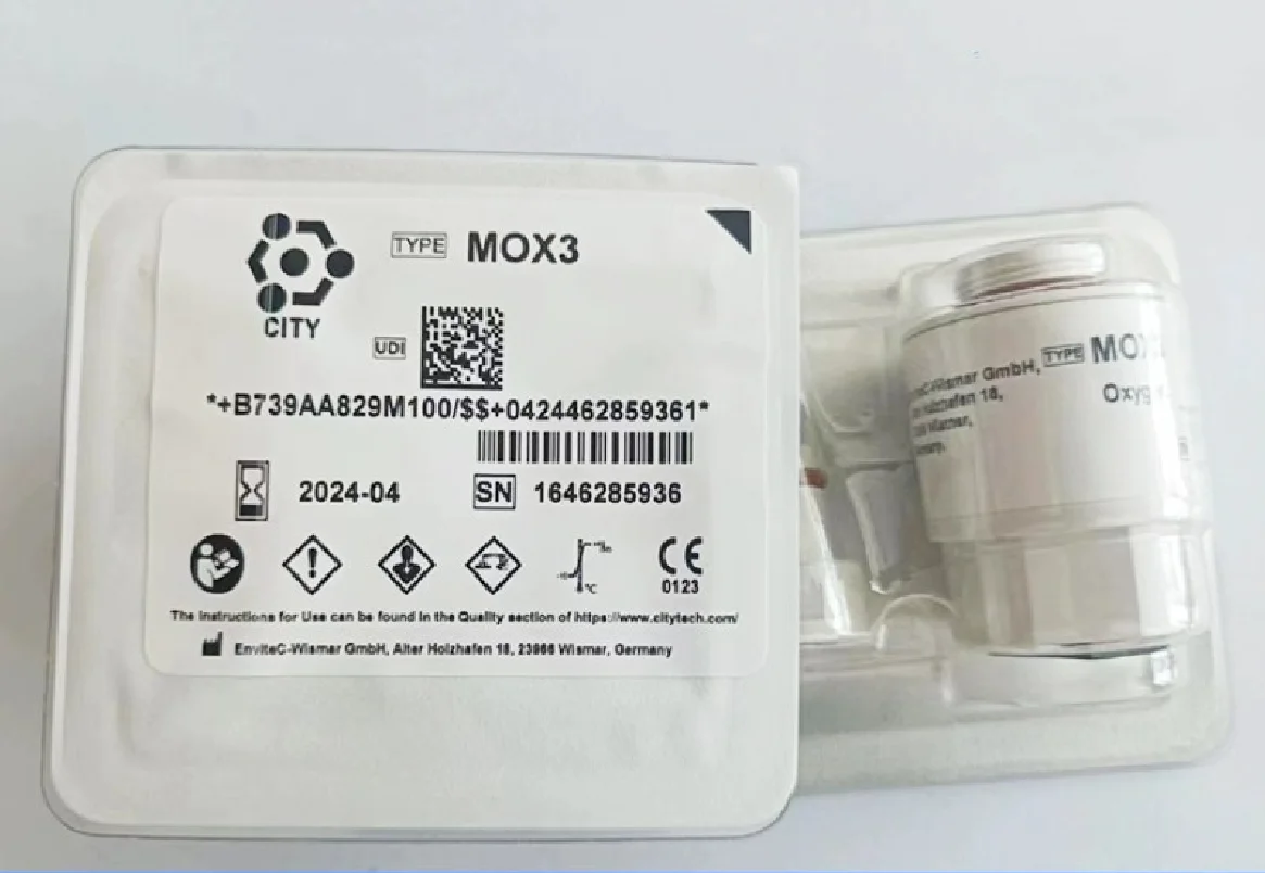 New Original  MOX3 MOX2 MOX4 MOX20 Oxygen Sensor MOX-3 O2 Sensor Cell for Mindray