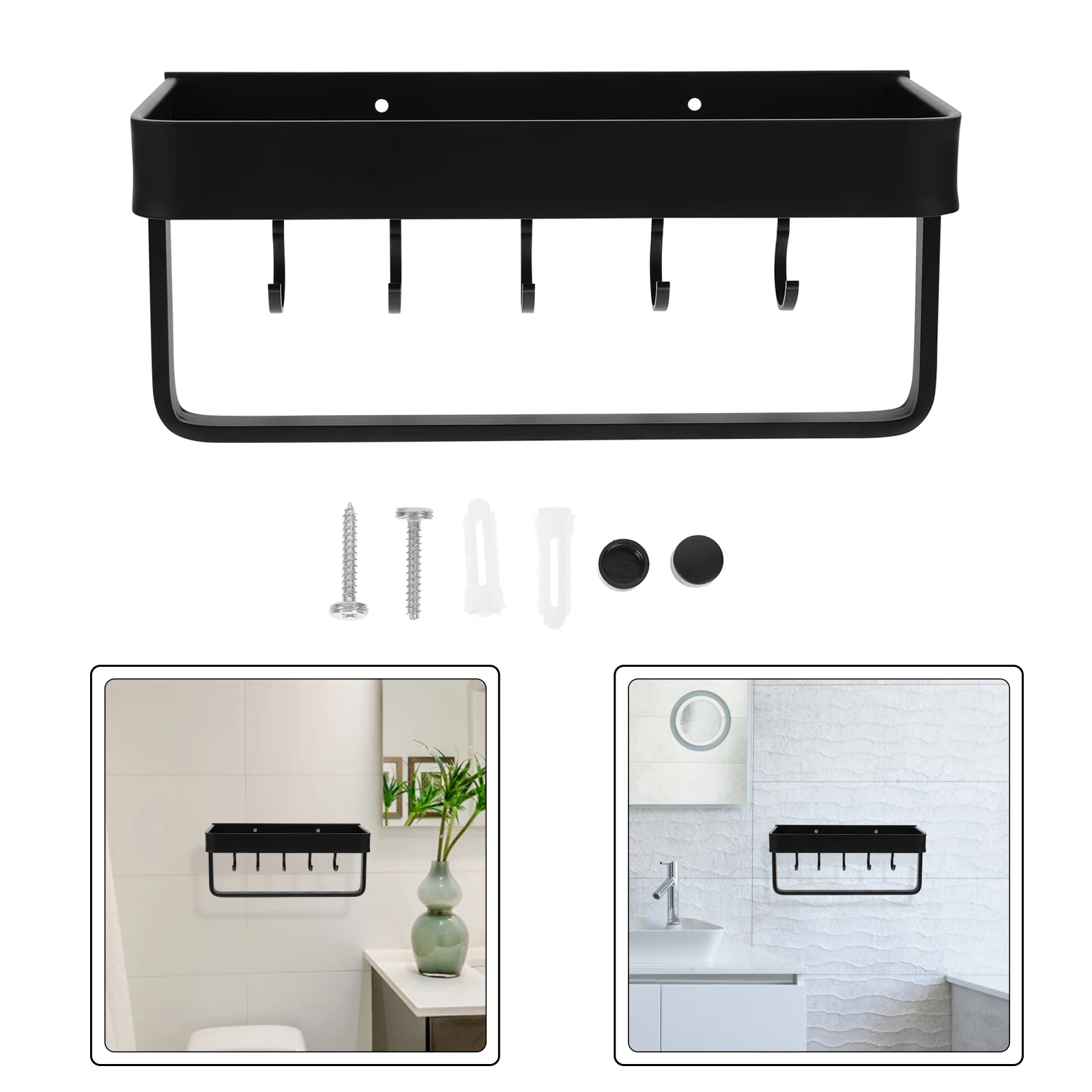 

Floating Shelves Stainless Shelf Wall Bathroom Organizer Steel Mounted Home Corner Shower