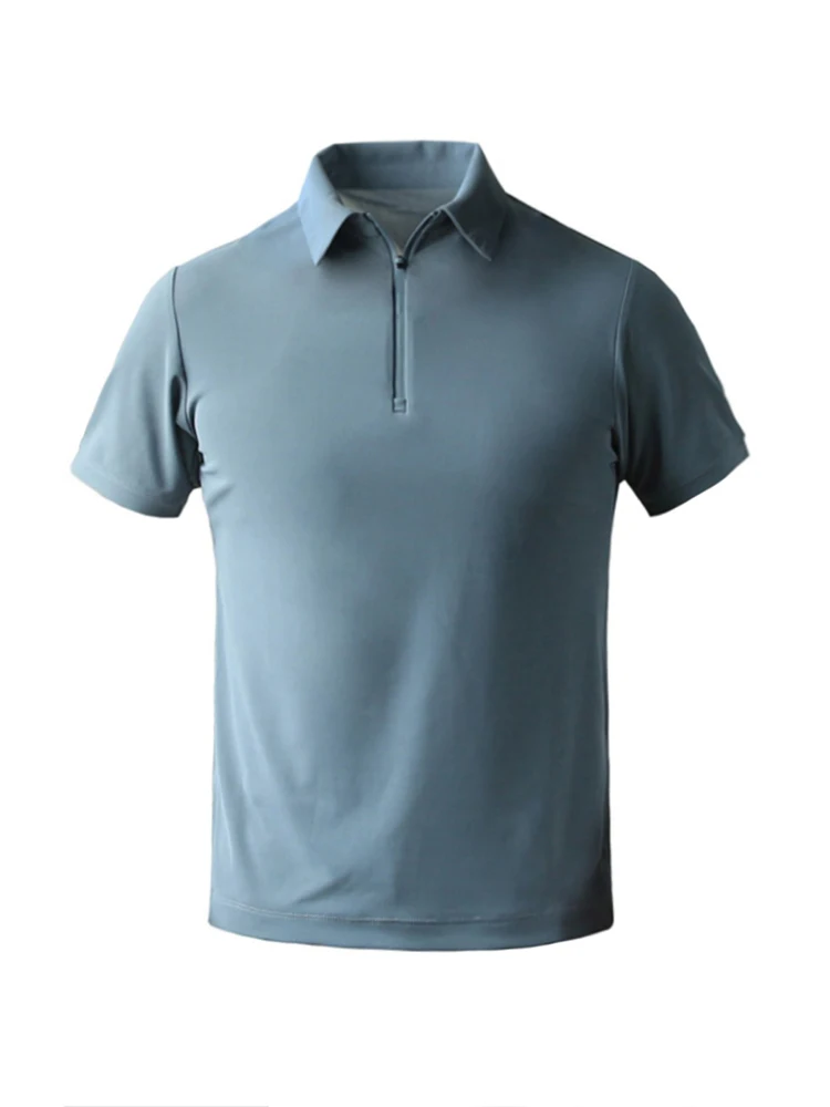 Niaojia Спорт на открытом воздухе Ледяной шелк Quick-Drng Рубашка поло Мужская летняя