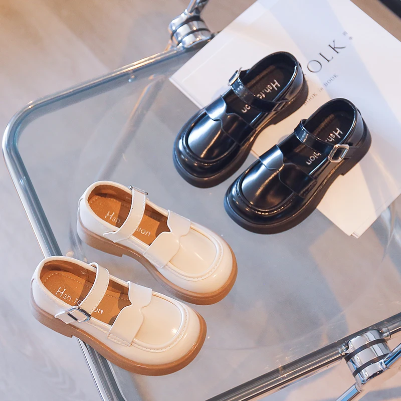 

Школьные Нескользящие Туфли-оксфорды для девочек, Кожаные Туфли Мэри, плоская подошва, для студентов, Осенняя обувь для начинающих ходить д...