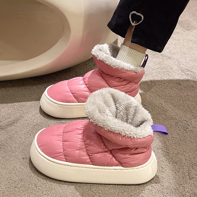 

Женские сапоги до середины икры, зимняя обувь, роскошные дизайнерские сапоги на платформе и Плоском Каблуке, австралийские сапоги с круглым...