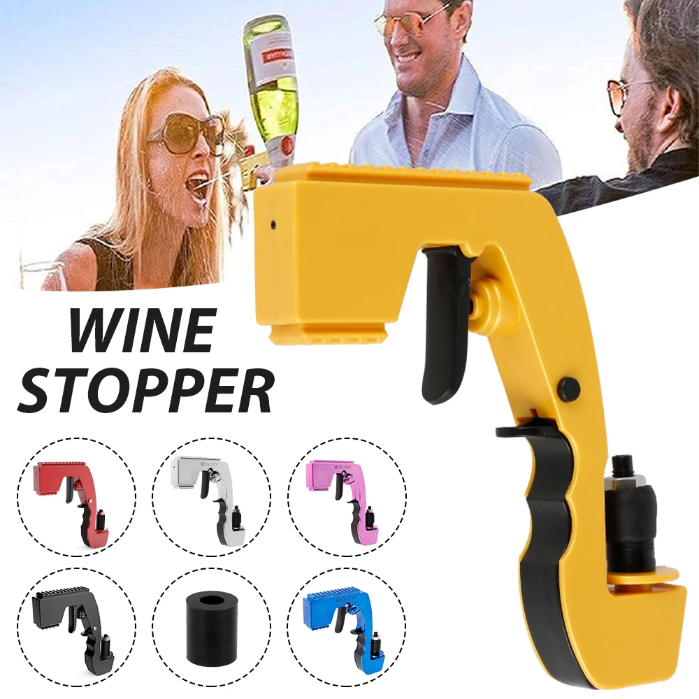 

Champagne Sprayer Wine Sprayer Water Gun Bottle Beer Vacuum Stopper Shooting Drinking Sprayer Feeding Wine Party Bar Game Tool