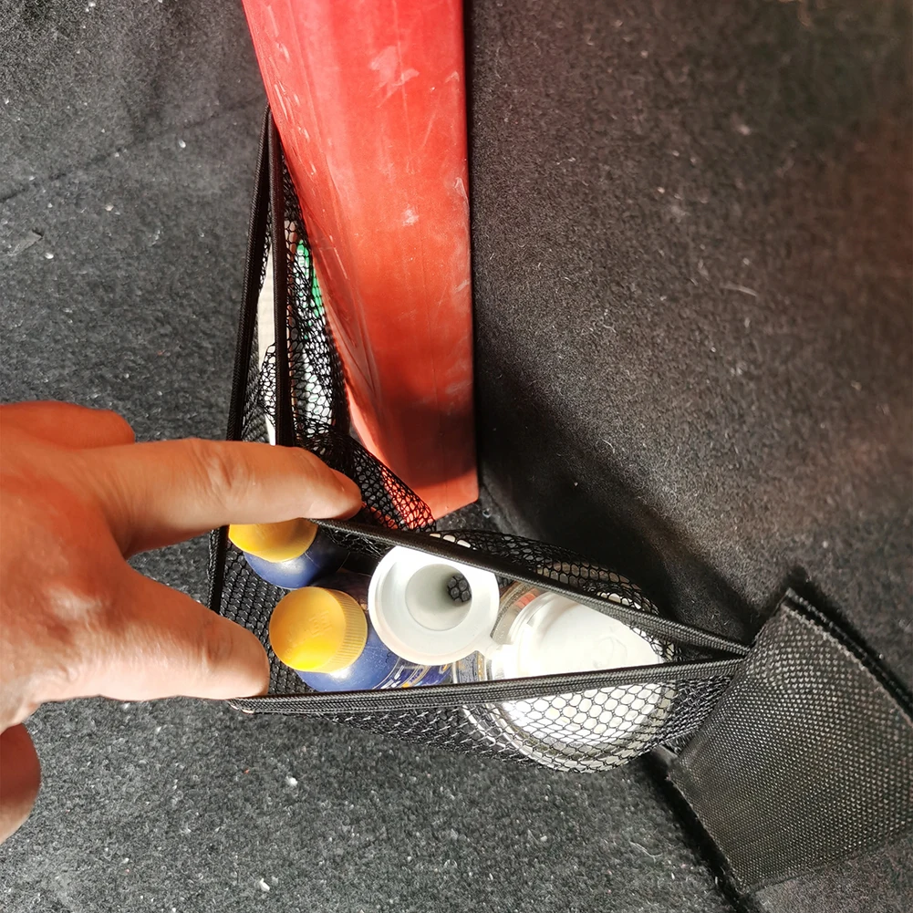 

Part Storage Net Storage Net Trunk 20*35cm Accessories Bag Cargo Black Car Car Mesh Organizer Holder Brand New