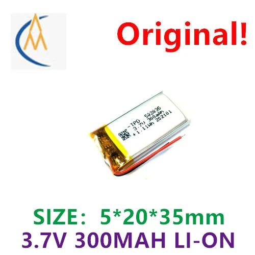 buy more will cheap 3.7V 502035 polymer lithium battery 300mAh electronic lighter point reading pen toy led speaker