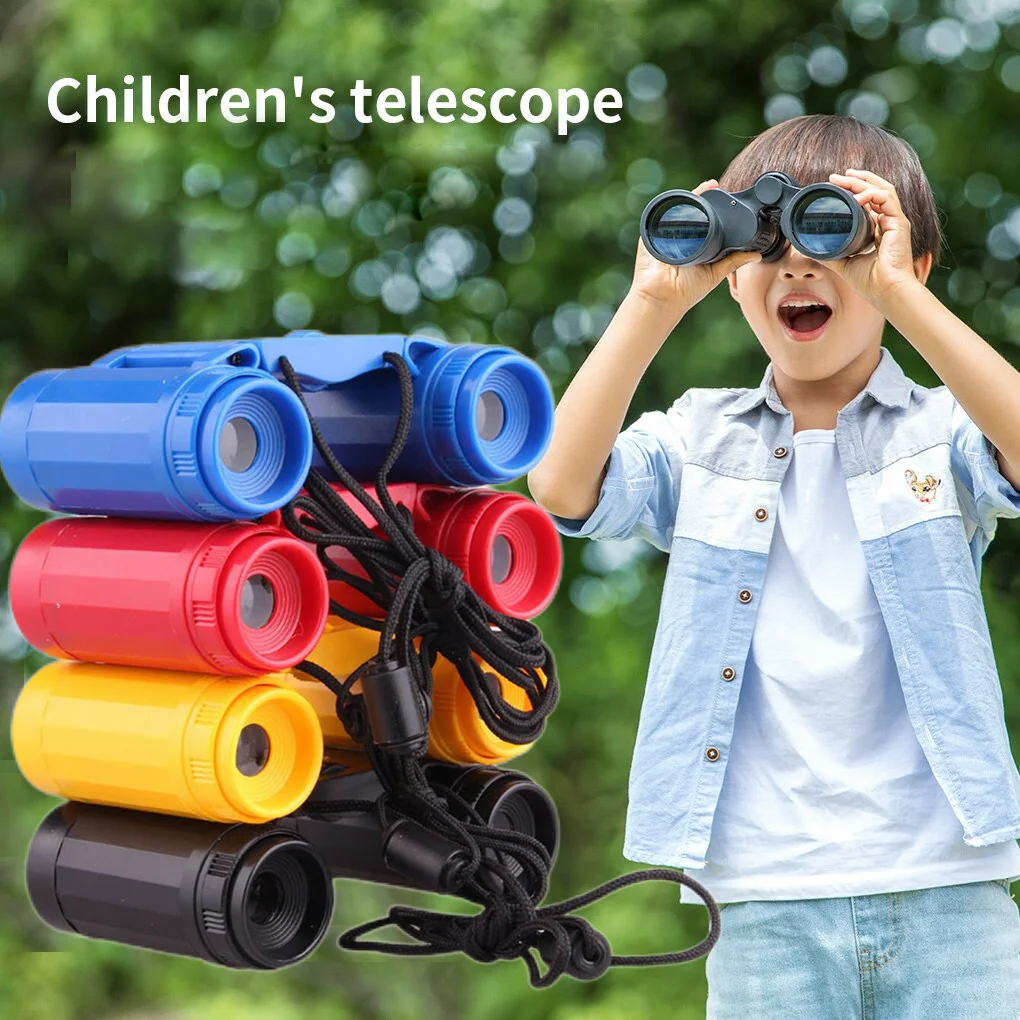 

1PC Foldable Outdoor Telescope Children Binocular Kids Portable Binocular Observing Tool High Resolution