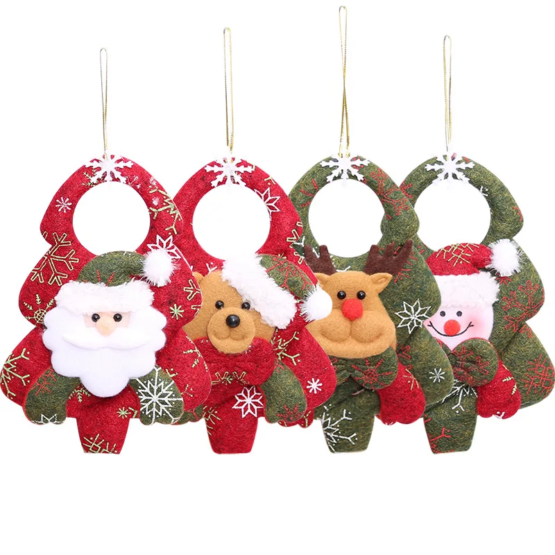 

Christmas Pendant Xmas Tree Decorations Hanging Metal Ornaments DIY Santa Claus Snowman Party Kids Toys Gift Xmas New Year 2023