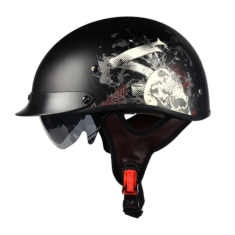 

Мотоциклетный шлем LVCOOL в стиле ретро, для мужчин и женщин, с открытым лицом, аксессуары для прогулок и велосипедов, A Type-XL, летний