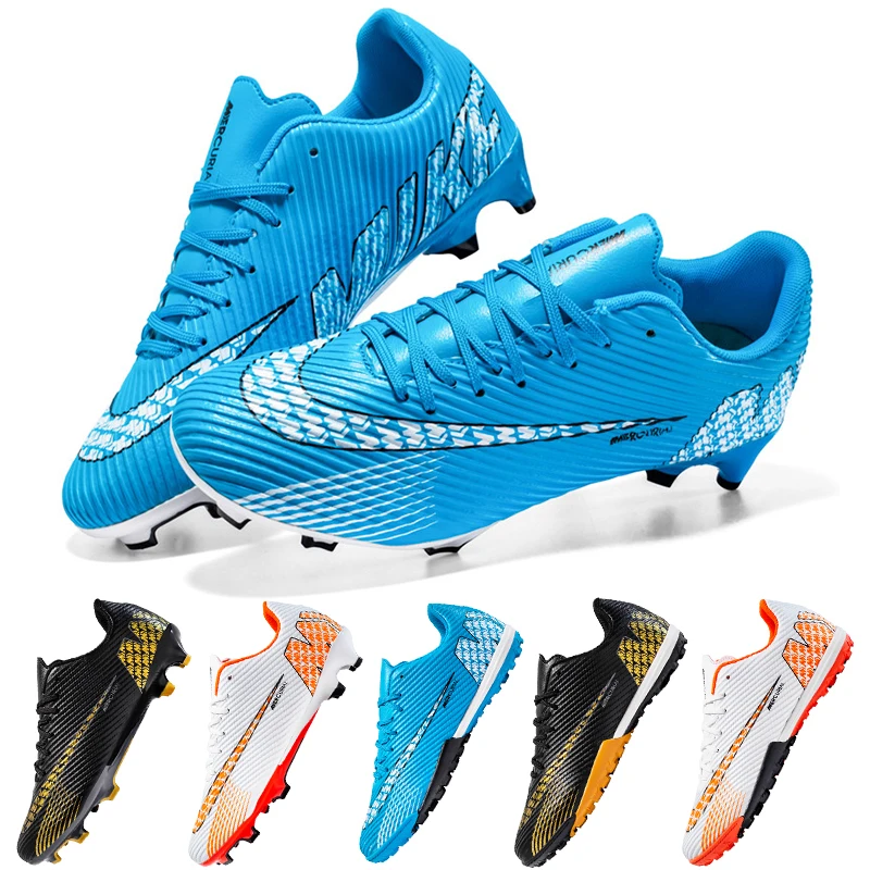 Football Shoes Men's Adult Youth Football Shoes Outdoor Grass Youth Academy Training Sports Super Light Football Sneakers TF/FG