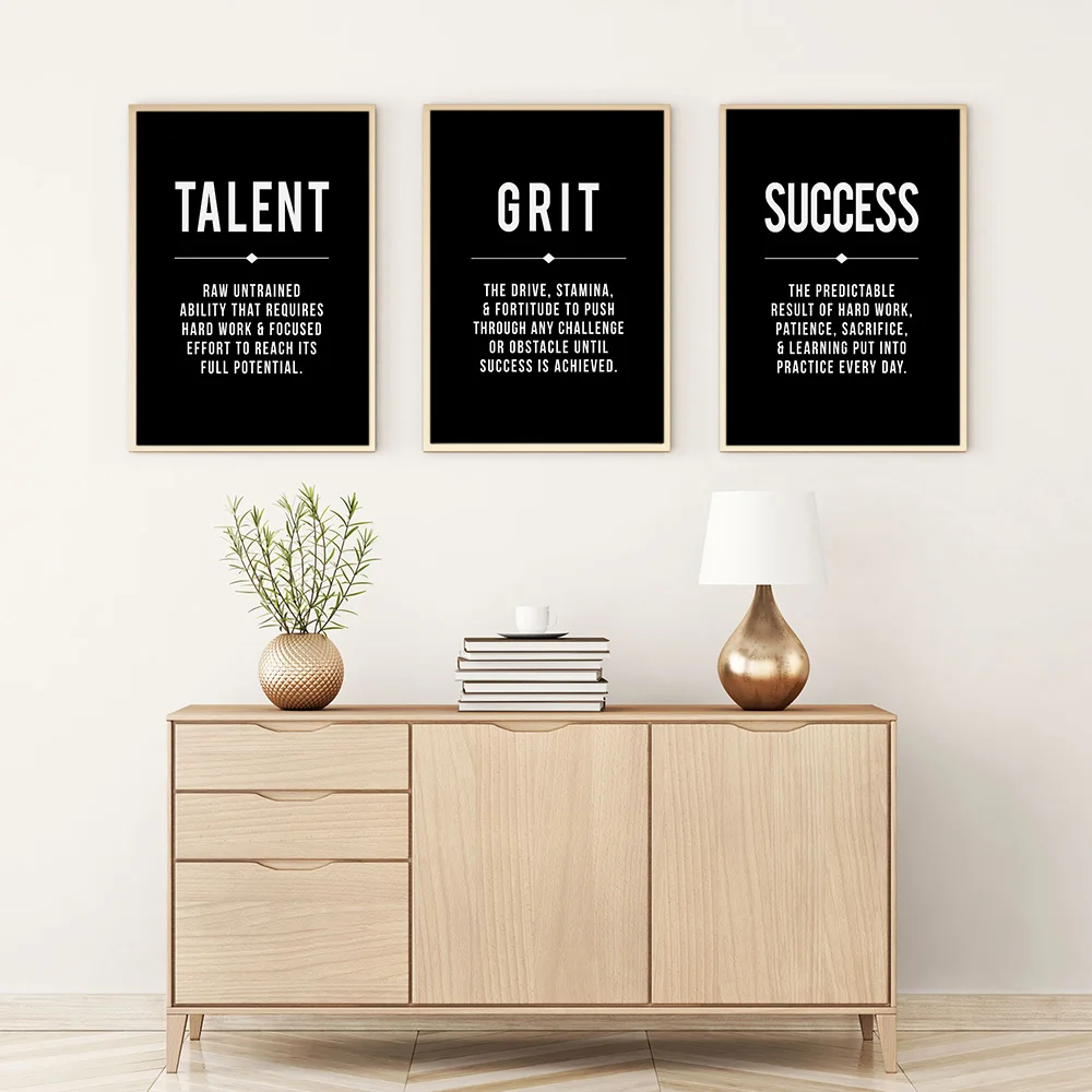 

Success Motivational Posters and Prints Grind Hustle Modern Art Office Decor Entrepreneur Motivation Canvas Painting Pictures