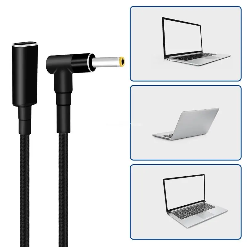 USB C DC5 5x2 5 мм шнур питания для зарядки ноутбука CMale вход к штекер зарядный кабель