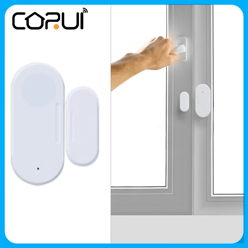 

CoRui Tuya Smart Zigbee магнитный дверной датчик, датчик освещенности, открывающаяся дверь, световое напоминание, датчик освещения, сигнализация без ...