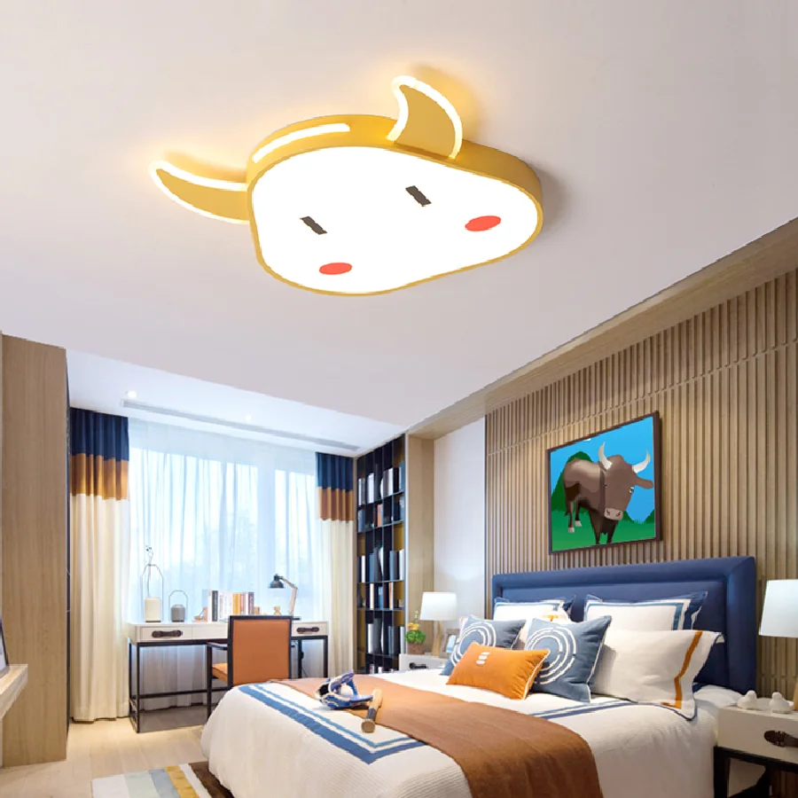 

Nordic home decoration children's lamp bedroom decor led lamp lights for room dimmable ceiling light lamparas indoor lighting