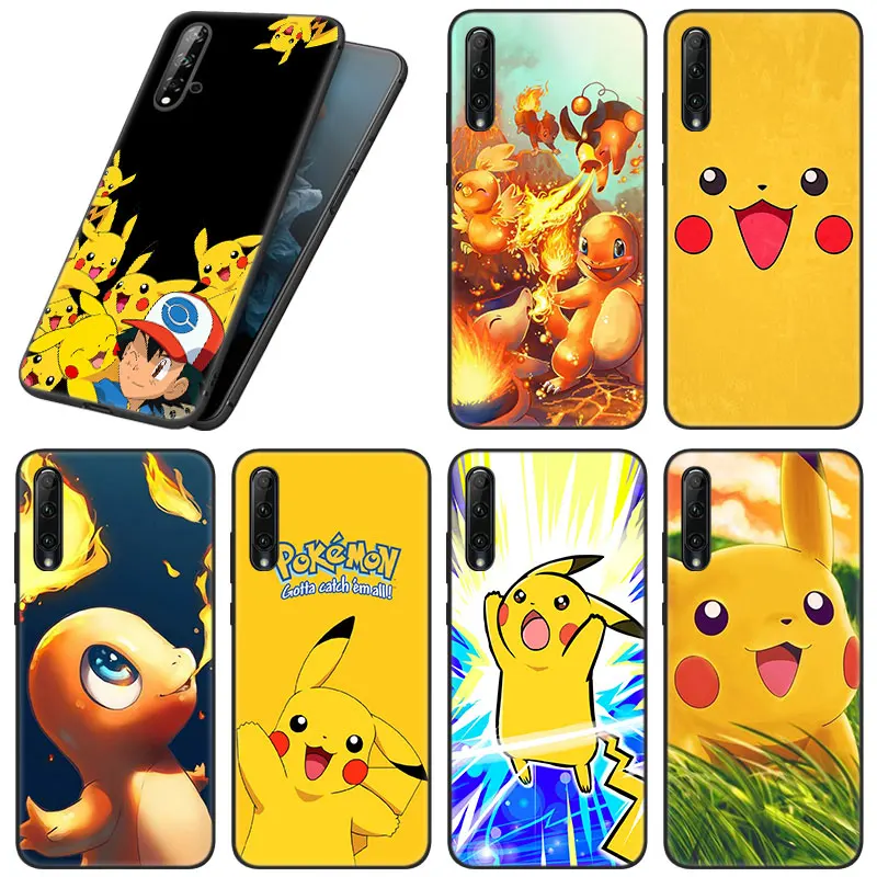 

Anime Pikachu Pokemon Phone Case For Huawei Honor 7A 7S 8A 8S 8C 8X 9A 9C 10i 20i 20S 20E 30i 9X Pro 10X Lite Black Soft Cover
