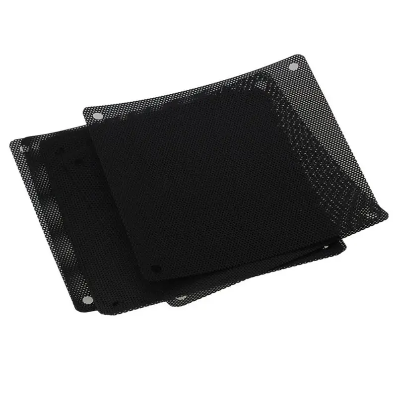 

10pcs 120mm PVC PC Cooler Fan Dust Filter Dustproof Case Cover Computer Mesh (Black)
